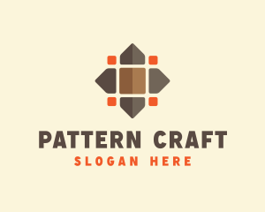 Geometric Flower Pattern logo design