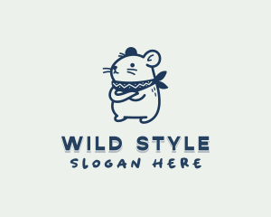 Bandana - Hamster Rat Bandana logo design