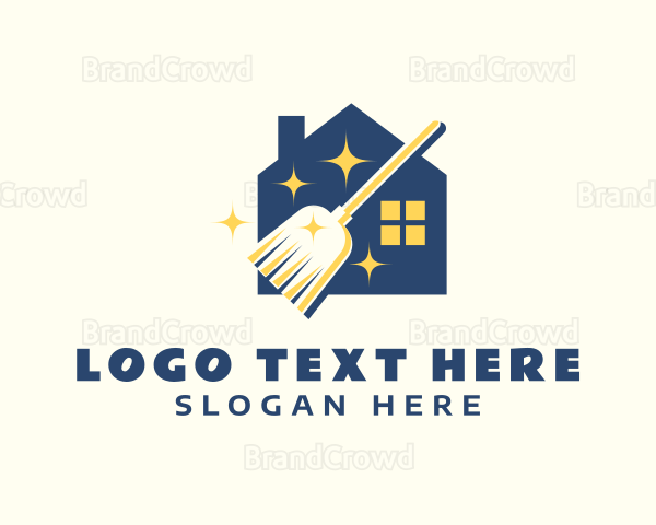 House Broomstick Cleaning Logo