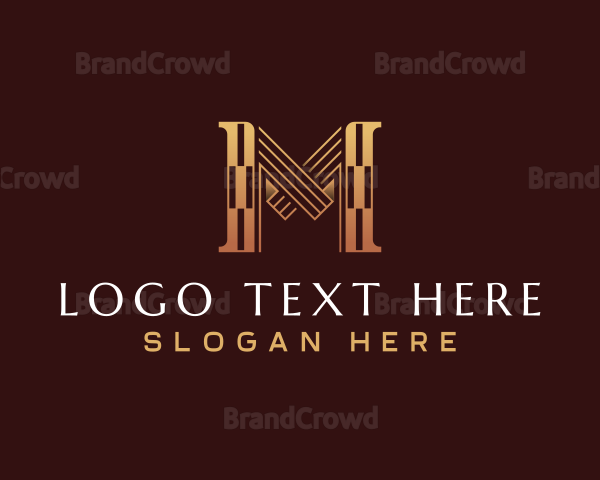 Luxury Business Letter M Logo