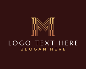 Investment - Luxury Business Letter M logo design