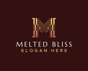 Luxury Business Letter M logo design