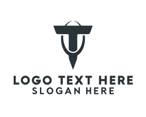 General - Business Hoop Letter T logo design