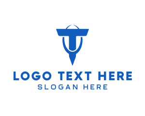 Corporation - Business Hoop Letter T logo design
