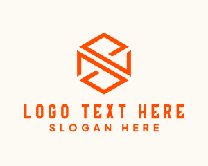 Monoline - Hexagon Cube Square logo design