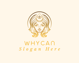 Mystic - Crescent Moon Woman logo design