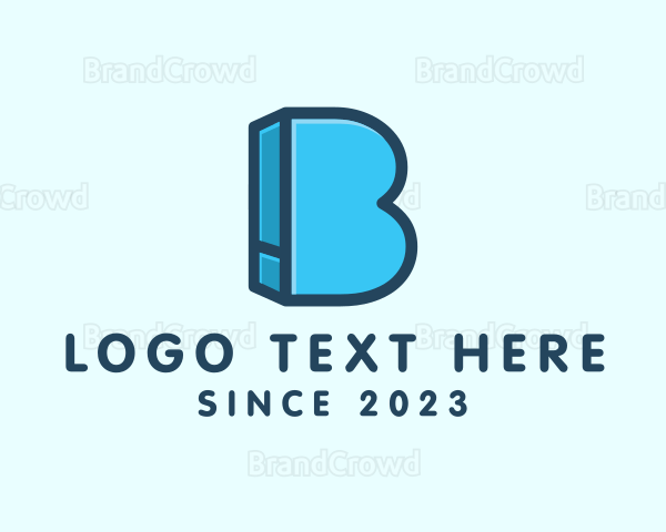 Blue Book Letter B Logo