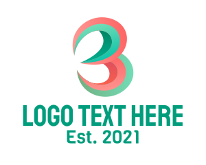 Printing - Multimedia Letter B logo design
