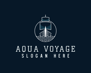 Sailing Battleship Voyage logo design