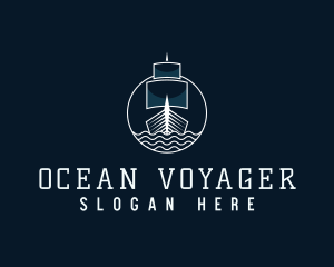 Sailing Battleship Voyage logo design