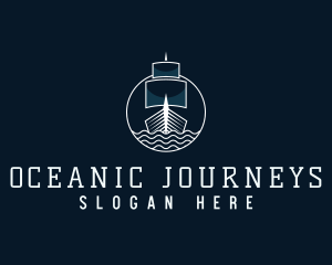 Voyage - Sailing Battleship Voyage logo design