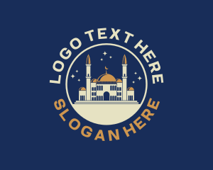 Arabic - Islam Mosque Building logo design