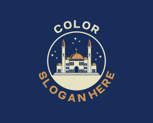 Islam Mosque Building Logo