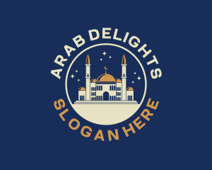 Arab - Islam Mosque Building logo design