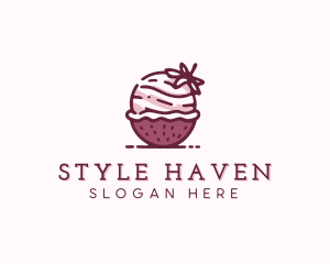 Shortcake - Sweet Dessert Baker logo design
