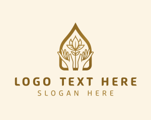 Mindfulness - Wellness Lotus Flower logo design