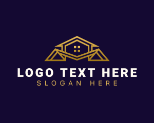 Contractor - House Real Estate Roof logo design