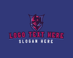 League - Knight Shield Helmet logo design