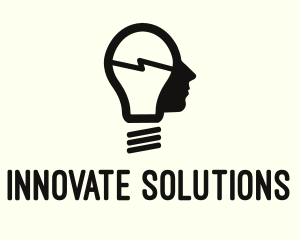 Idea - Idea Bulb Head logo design