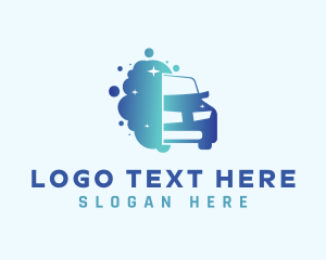 Auto - Car Suds Cleaning logo design