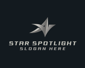 Star Arrow Agency Letter A logo design