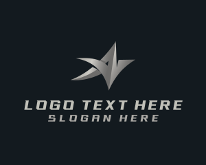 Star Arrow Agency Letter A Logo