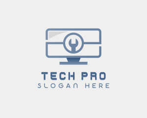 Pc - Computer Repair Technology logo design