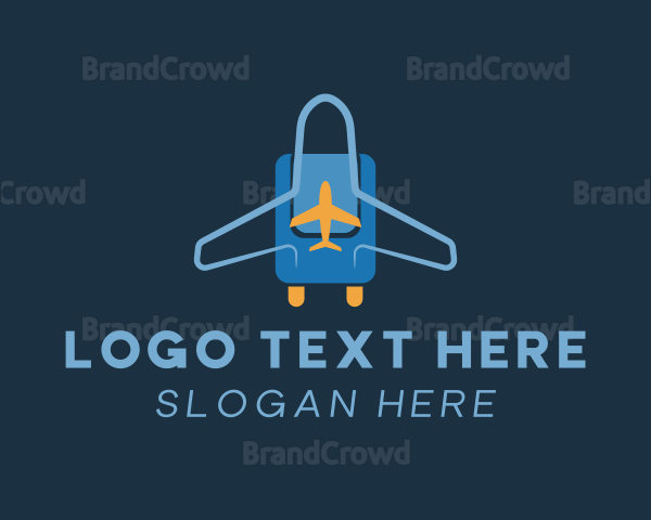 Airplane Luggage Bag Logo