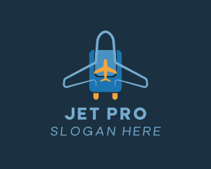 Jet - Airplane Luggage Bag logo design