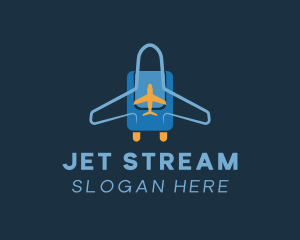 Jet - Airplane Luggage Bag logo design
