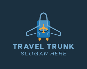Baggage - Airplane Luggage Bag logo design