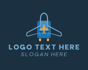 Airplane Luggage Bag Logo
