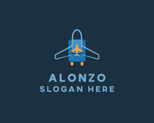 Airplane Luggage Bag logo design