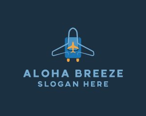 Airplane Luggage Bag logo design