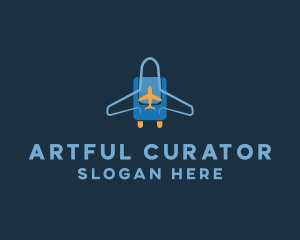 Airplane Luggage Bag logo design