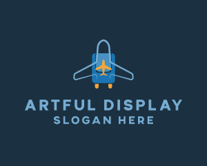 Airplane Luggage Bag logo design