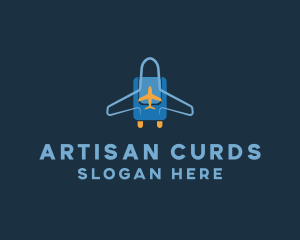 Airplane Luggage Bag logo design