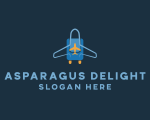 Airplane Luggage Bag logo design