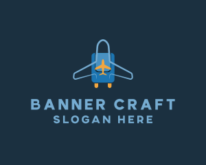 Airplane Luggage Bag logo design