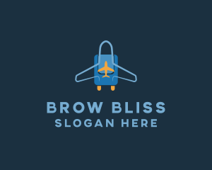 Airplane Luggage Bag logo design