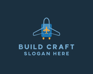 Airplane Luggage Bag logo design