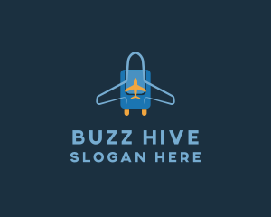 Airplane Luggage Bag logo design