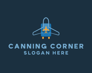 Airplane Luggage Bag logo design