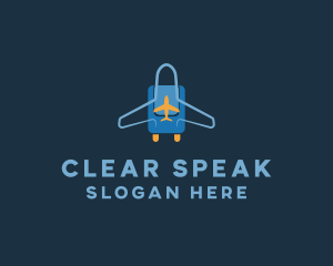 Airplane Luggage Bag logo design