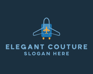 Airplane Luggage Bag logo design