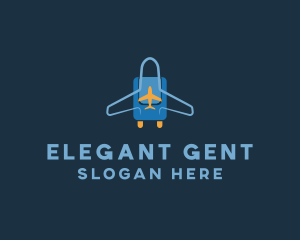 Airplane Luggage Bag logo design