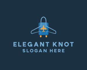 Airplane Luggage Bag logo design