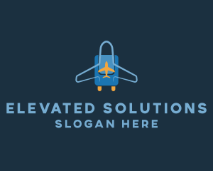 Airplane Luggage Bag logo design