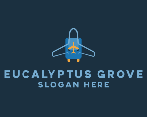 Airplane Luggage Bag logo design