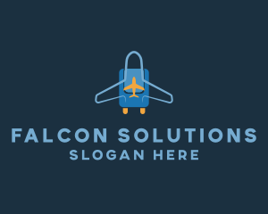 Airplane Luggage Bag logo design